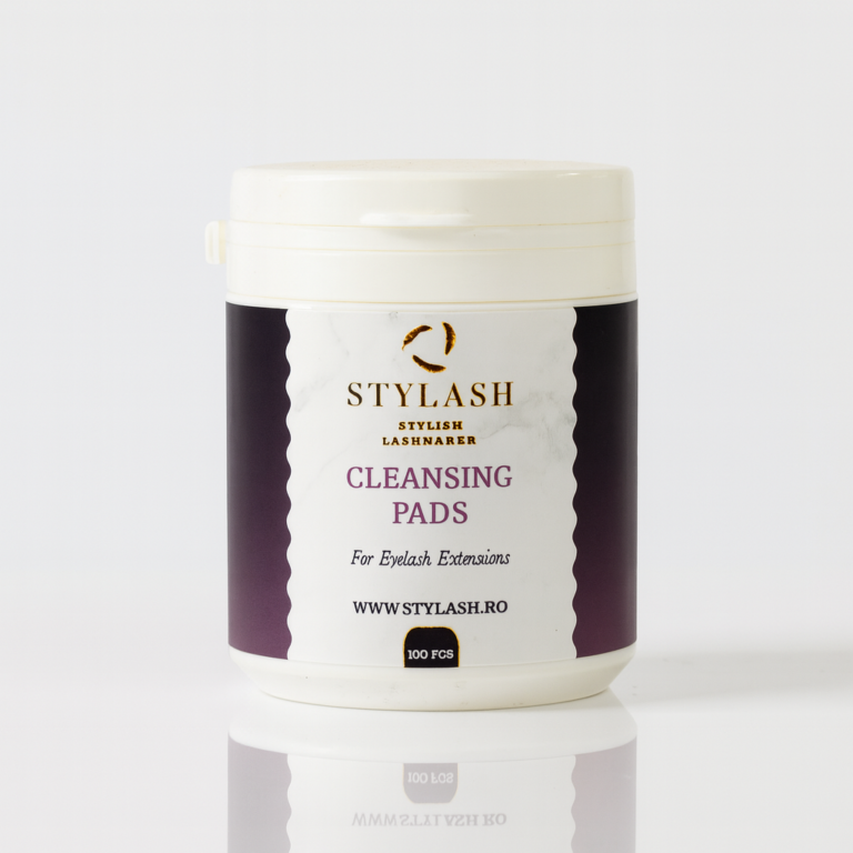 Șervețele umede de curățare STYLASH Cleansing Pads, 100 bucăți, special create pentru extensii de gene